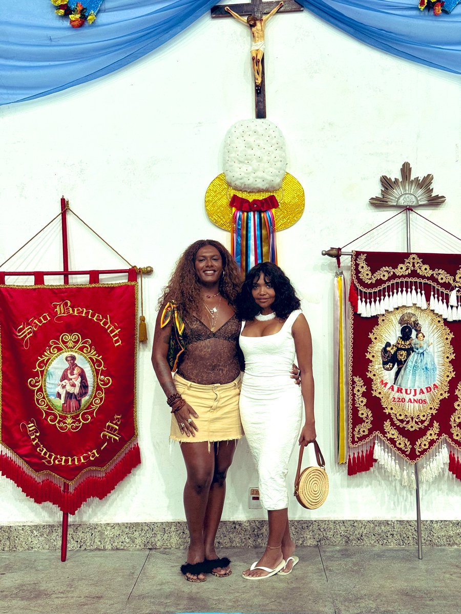 Vivendo a marujada de São Benedito com a Lilí ♥️💙