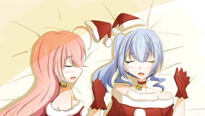 パーティー終わってそのまま寝ちゃったみこめっと #ほしまちぎゃらりー #miko_Art #ホロライブ