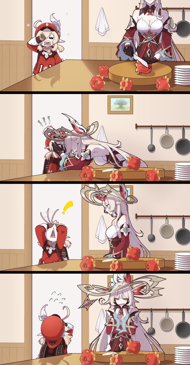 momotomi000's tweet photo. キッチン騒ぎ
コード：BLKSOK1236QU
 https://t.co/2Kd8Z8JLZD
#原神 #genshinimpact #HoYocreators #genshinlove
#クレー #Alice  #アリス https://t.co/8d3y2yCaL0
