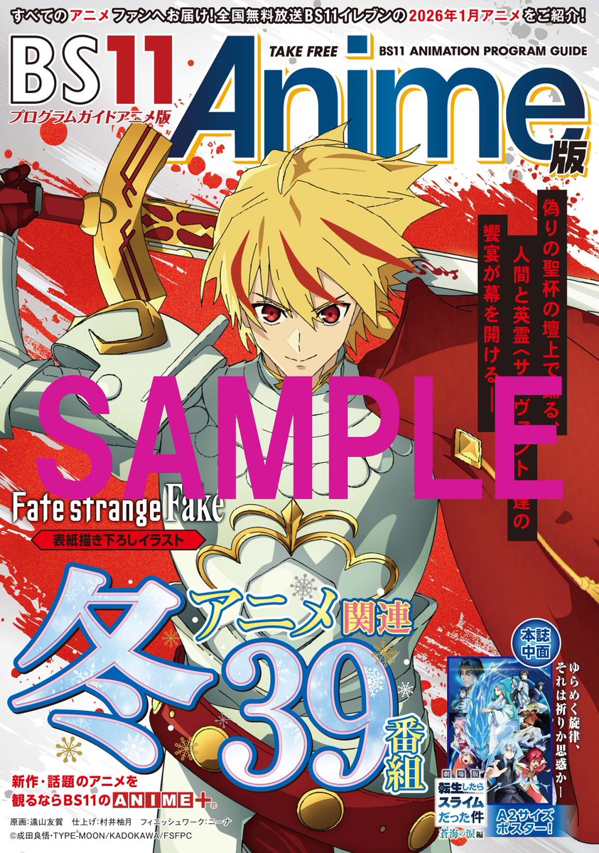 Fate/strange Fake』表紙の描き下ろしイラストが目印！ 2026年冬アニメ
