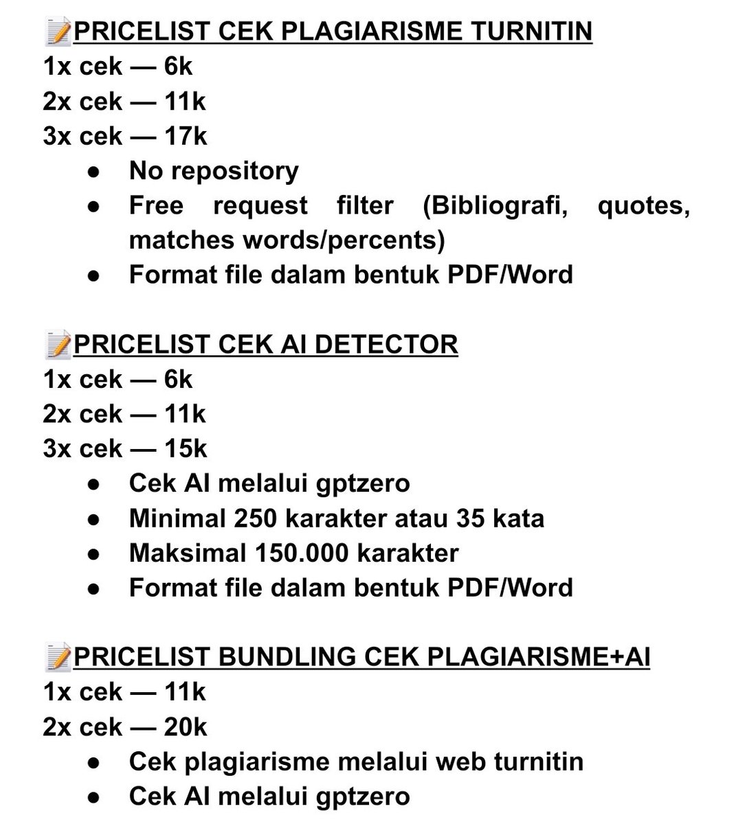coftour's tweet image. OPEN

— jasa unlock/download e-book, artikel jurnal internasional yang terkunci, dokumen (scribd, chegg, coursehero, numerade, dll)
— jasa cek turnitin no repository

🔗 wa : bit.ly/wa-fairiesstore