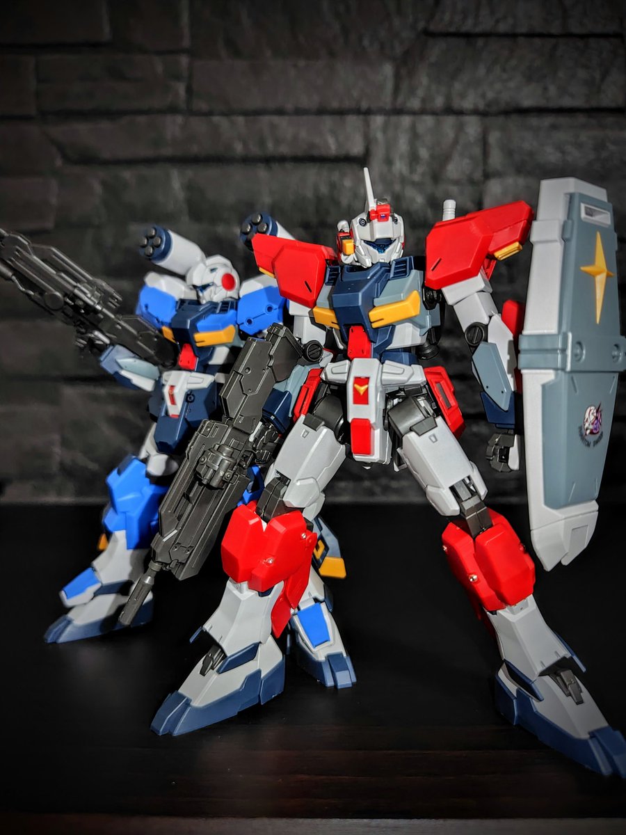 ガンプラ　組み立て済み　連邦MS 無言で連邦のMSを見せ合おう #ガンプラ