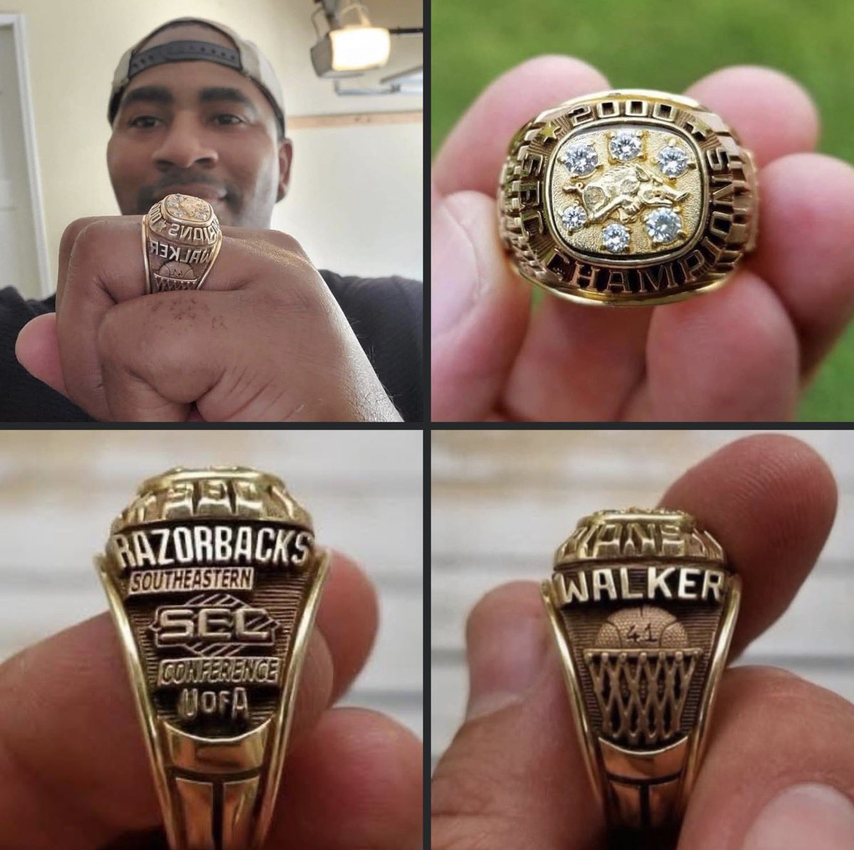 TopTierArkansas's tweet image. “I discovered an Arkansas Razorback championship ring in a box of miscellaneous items at an estate sale and instantly thought: I HAVE to find Chris Walker. After weeks of posting on social media platforms, I was thrilled when I received a message from Chris. He expressed…