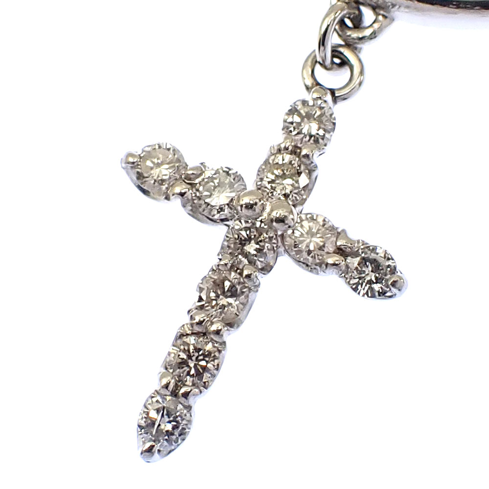 Pt900 ダイヤモンド クロスモチーフ付き リング 11.5号 販売中です✨ O