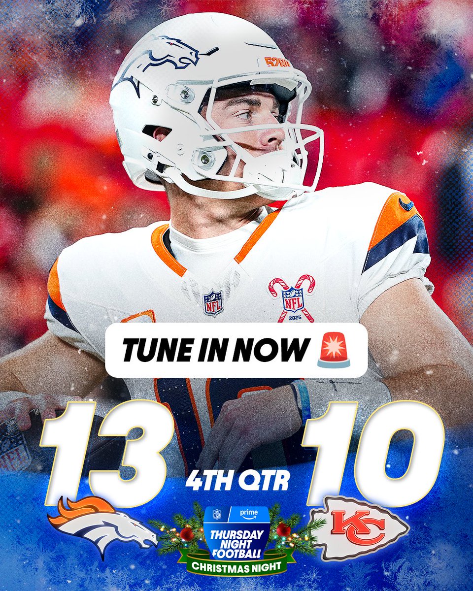 NFLonPrime's tweet image. It's a close one in Kansas City to wrap up Christmas night! 👀 #TNFonPrime

Don't miss the conclusion on @PrimeVideo. Tune-in NOW!