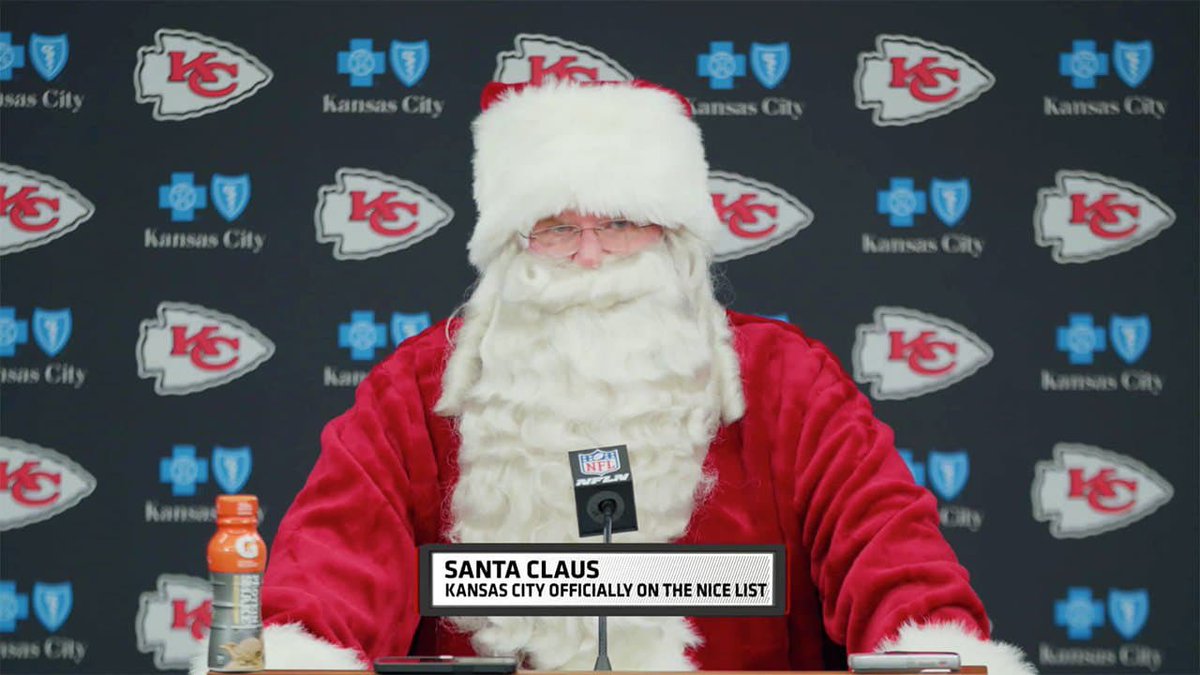Nothing better than closing out Christmas with a late game winning Travis Kelce Touchdown in his final home game at Arrowhead before he retires after next week. All while his pop star fiancé Taylor Swift watches from above

Santa Andy Reid delivers one last Chiefs Xmas gift

🎅