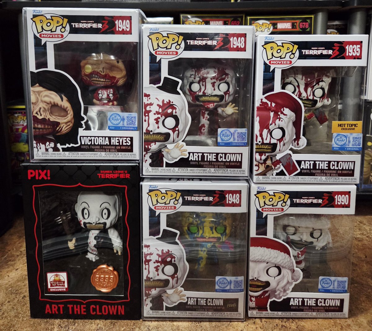 ironman2691's tweet photo. Merry Christmas Funko Fam! Santa 🎅 knew exactly what I wanted this year. I hope everyone had a great Christmas!❤️ #Funkopop #Marvel #Terrifier #StarWars #Thrillyjoy #vRare #StrangerThings5 https://t.co/gBngq9SkhT