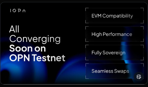 What you can do on <a href="/IOPn_io/">IOPn</a>  OPN Chain:

• EVM-compatible
• 10k+ TPS, sub-second finality
• Native, frictionless swaps
. control your infrastructure, end-to-end

Swap: swap.iopn.tech
Faucet 2 $OPN daily faucet.iopn.tech

<a href="/xeetdotai/">xeet</a> 
Accelerate ⋂