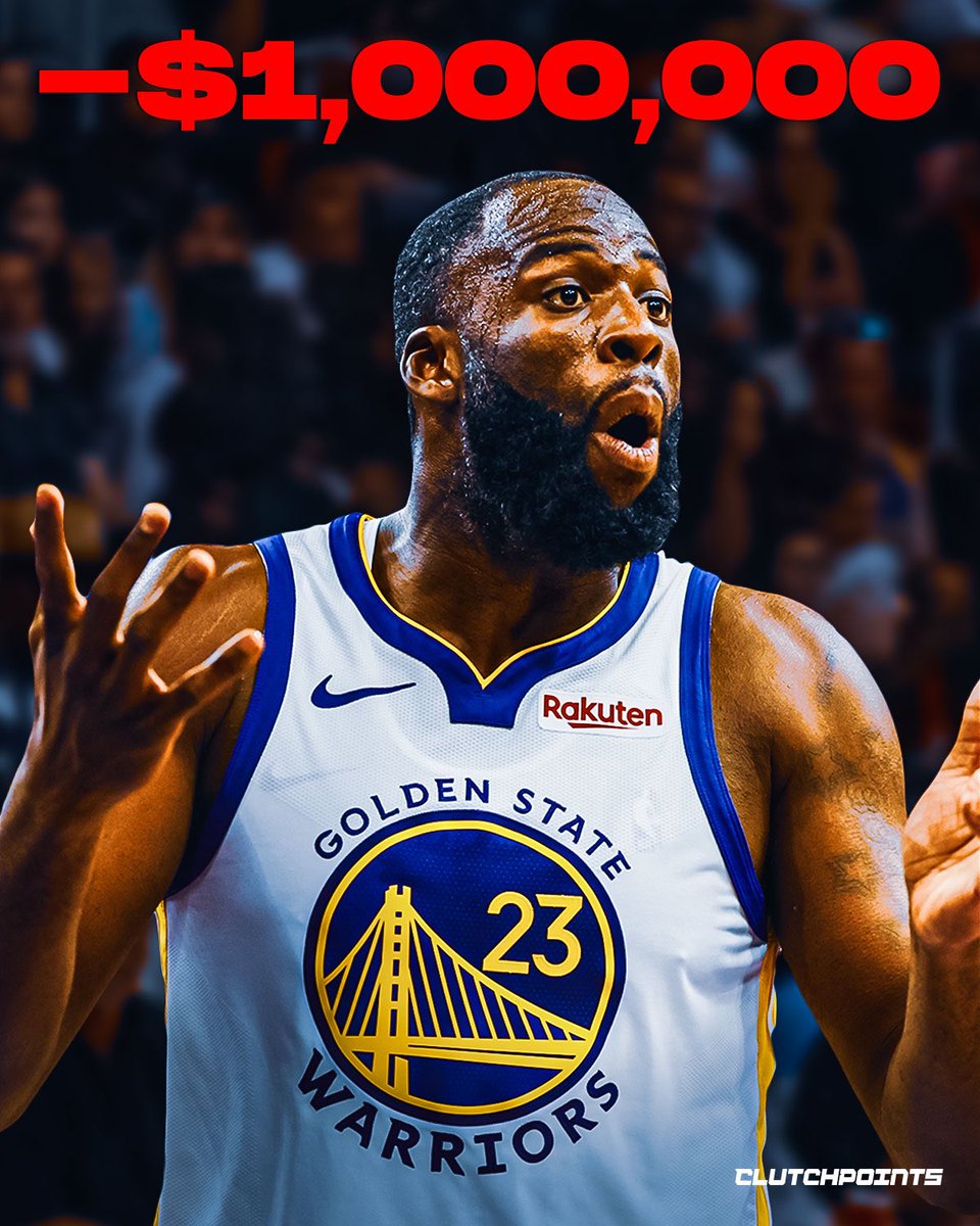 Draymond Green just crossed $1M in career fines.
Intensity isn’t free 😭