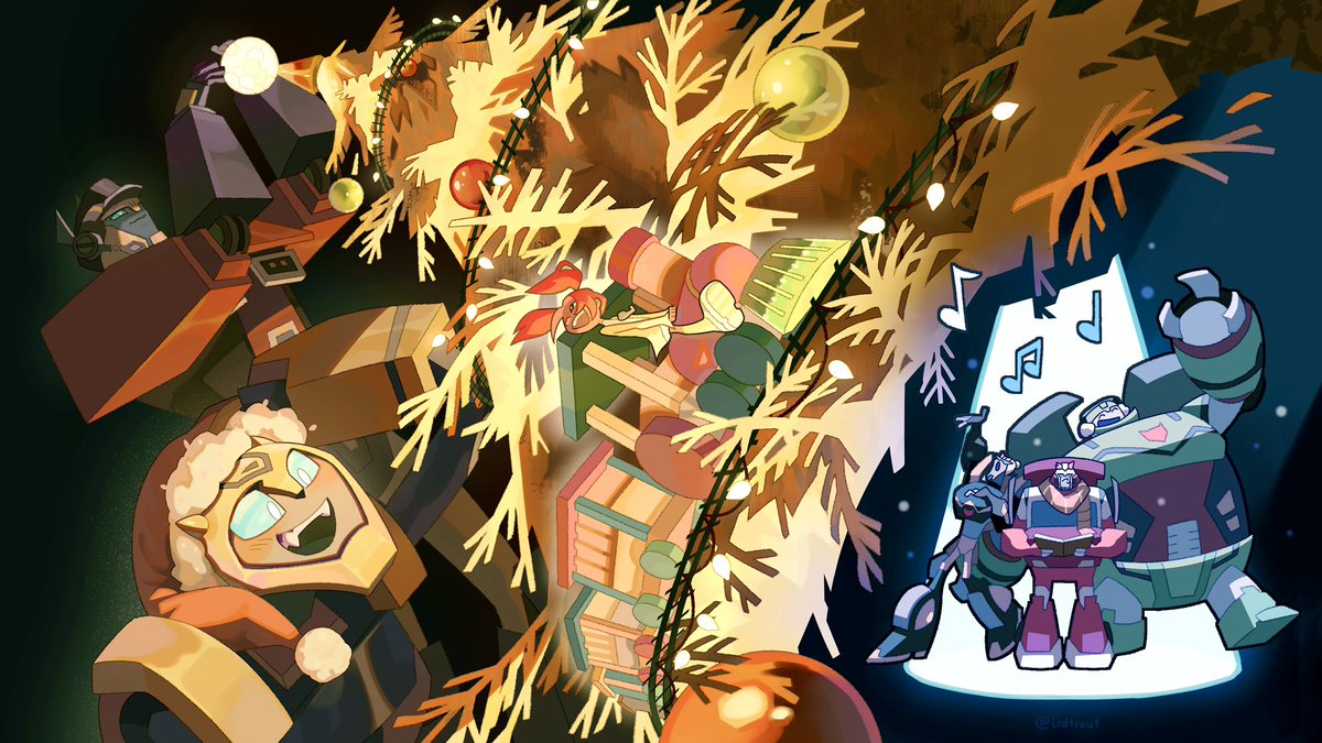 The team wishes you a merry Christmas!
#TransformersAnimated #TFA