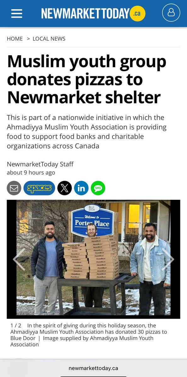 Thank you to <a href="/newmarkettoday/">NewmarketToday</a> for covering this wonderful story and highlighting the positive impact of local youth in our community. We appreciate the support!

#MuslimYouth #Mercy4Mankind