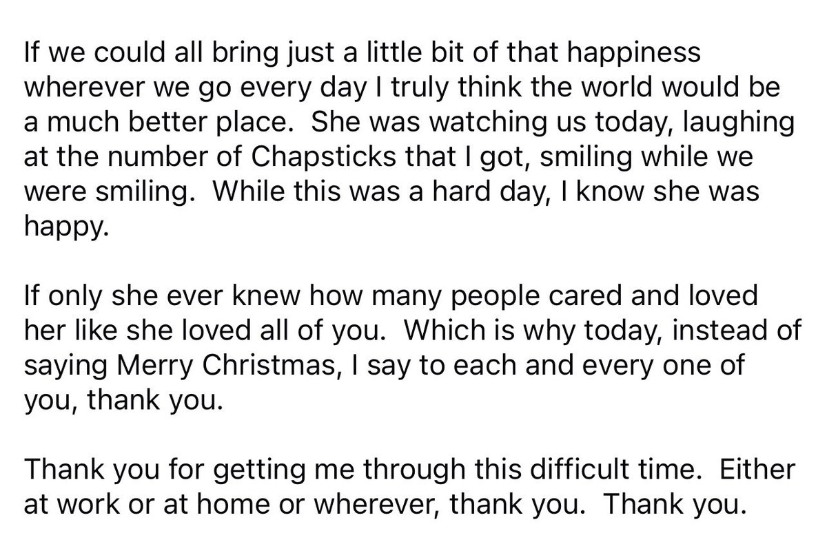 Something I wanted to say today to everybody.