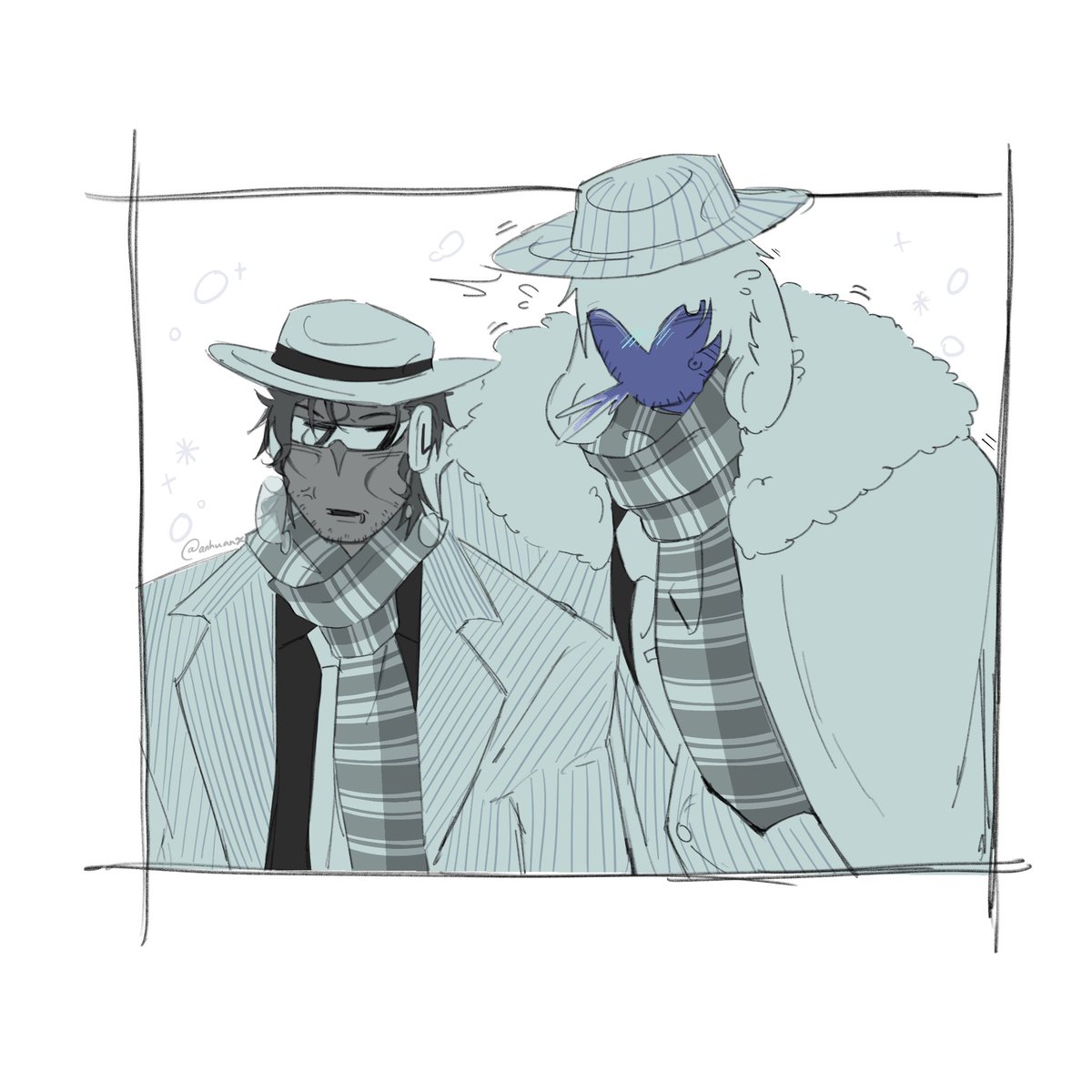 anhuanx's tweet image. merry Christmas #doublefedora #mafiosochance