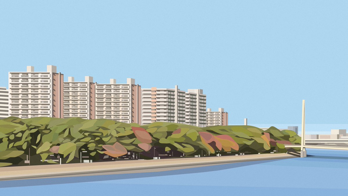 gm! a new work from my "Life in Japan" series 🗾