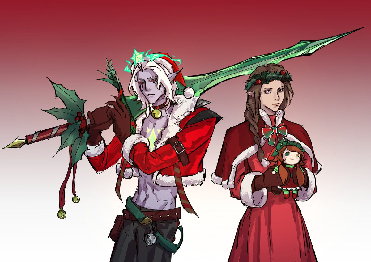 RiaK_li's tweet photo. #viego #isolde #LeagueOfLegends be good or the Christmas elf will come for you https://t.co/FeqqPp55Mt