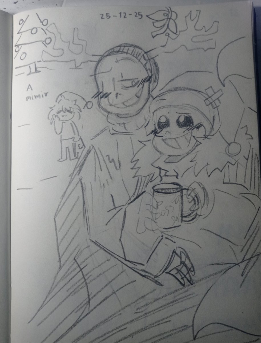 Tarde, pero con amor 💜
Mi Navidad fue comer y dormir la vrdd xDD

#nightcross #crossmare 
#crosssans #nightmaresans