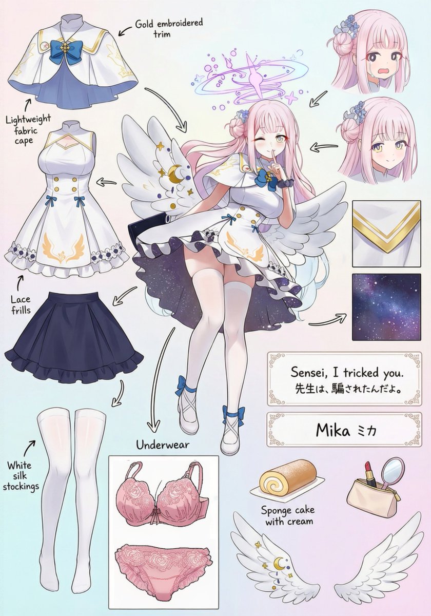 jeje_box's tweet photo. 聖園ミカ / Mika （ BlueArchive ブルアカ）
ミカの可愛さの秘密・・・✨
SFW illustration https://t.co/yBnRCZtrKB