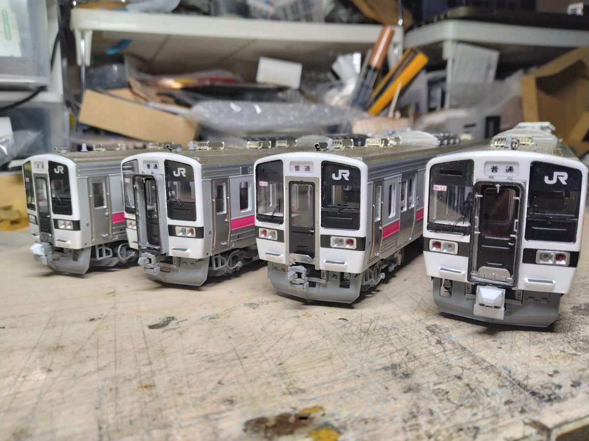 電車はトレアト向けに急いで作ったE653系1100番台上沼垂色とTMSコンペ