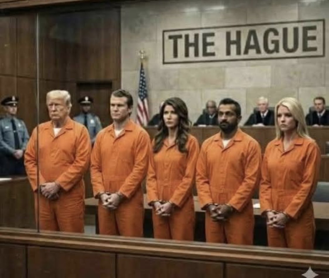 dianeeldredge99's tweet image. YES!!! #TheHague please help us prosecute the Criminals Trump &amp;amp; Hegseth!