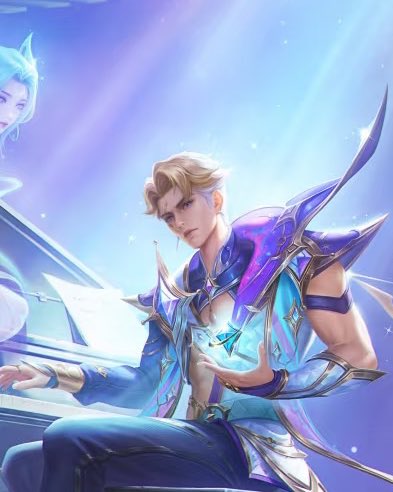 His hair is a mix of blonde and white???