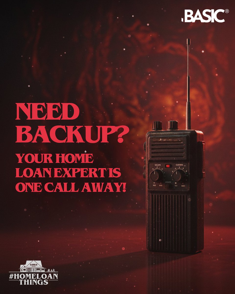 When your home loan feels like a mission, don’t go solo. Call BASIC for backup.

#HomeLoanThings #StrangerThings #Trending #HomeLoan #BASIC