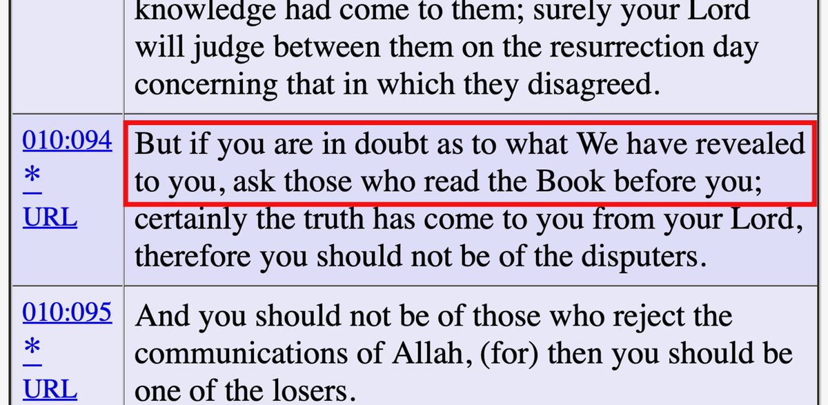 Acts17David's tweet photo. @MFaarees_ To be fair, Muslims are SUPPOSED to seek validation from Christians. Even Muhammad was ordered to go to Jews and Christians to seek validation for his "revelations." Don't you want to be like Muhammad? 🤔 https://t.co/eawPnIH0Gy