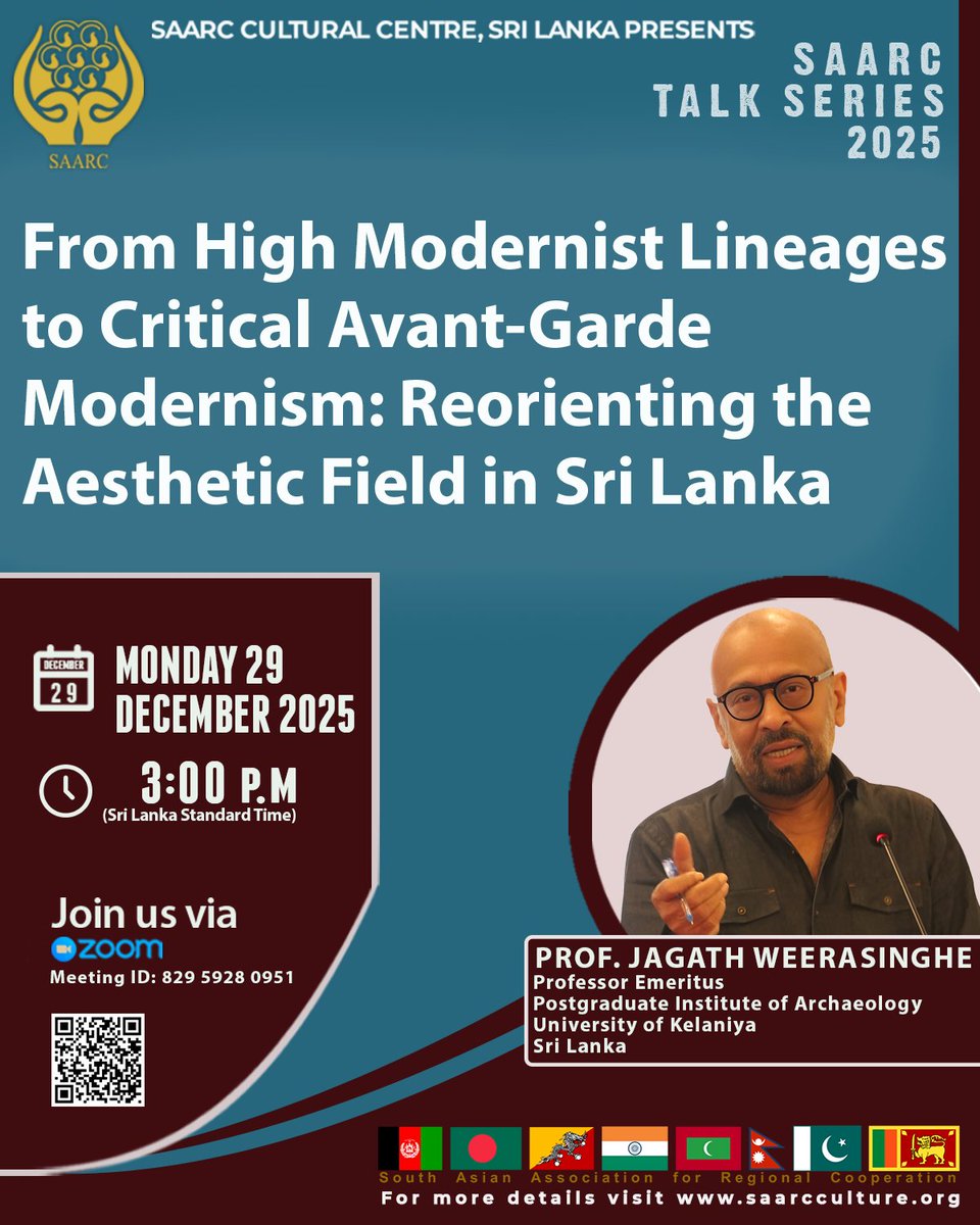 𝐒𝐞𝐯𝐞𝐧𝐭𝐡 𝐒𝐞𝐬𝐬𝐢𝐨𝐧 𝐨𝐟 𝐭𝐡𝐞 𝐒𝐀𝐀𝐑𝐂 𝐓𝐚𝐥𝐤 𝐒𝐞𝐫𝐢𝐞𝐬 𝟐𝟎𝟐𝟓 (𝐕𝐢𝐫𝐭𝐮𝐚𝐥 𝐌𝐨𝐝𝐞) 
For more details: facebook.com/share/p/1A9uiD…