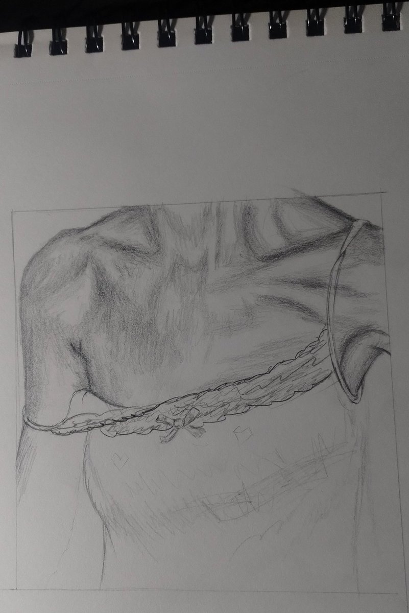 Hey stranger. Saw your photo a while back and decided to try sketching it. Merry Christmas.

(Mostly focused on the shadows, was too lazy for the necklace my bad 🙇🏽‍♂️)