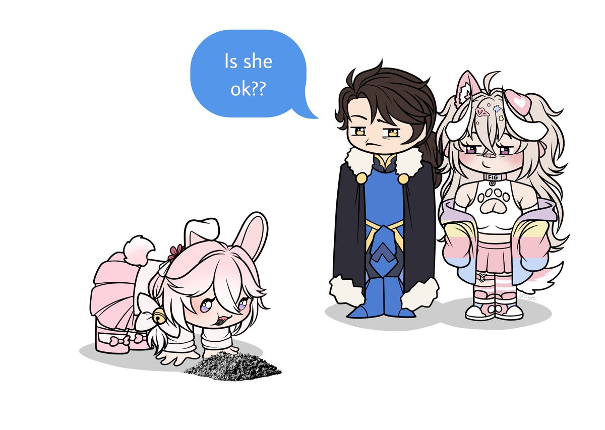 🌸 Me: my tummy is hurting! Dw though! I had some gravol!

🗡️ <a href="/jaketsnake43/">Jakey</a> : what are you talking about???

🐶 <a href="/Figgly/">𝑭𝒊𝒈𝒈𝒍𝒚 🐶🎀 | Comms Grind</a> : I’m drawing this