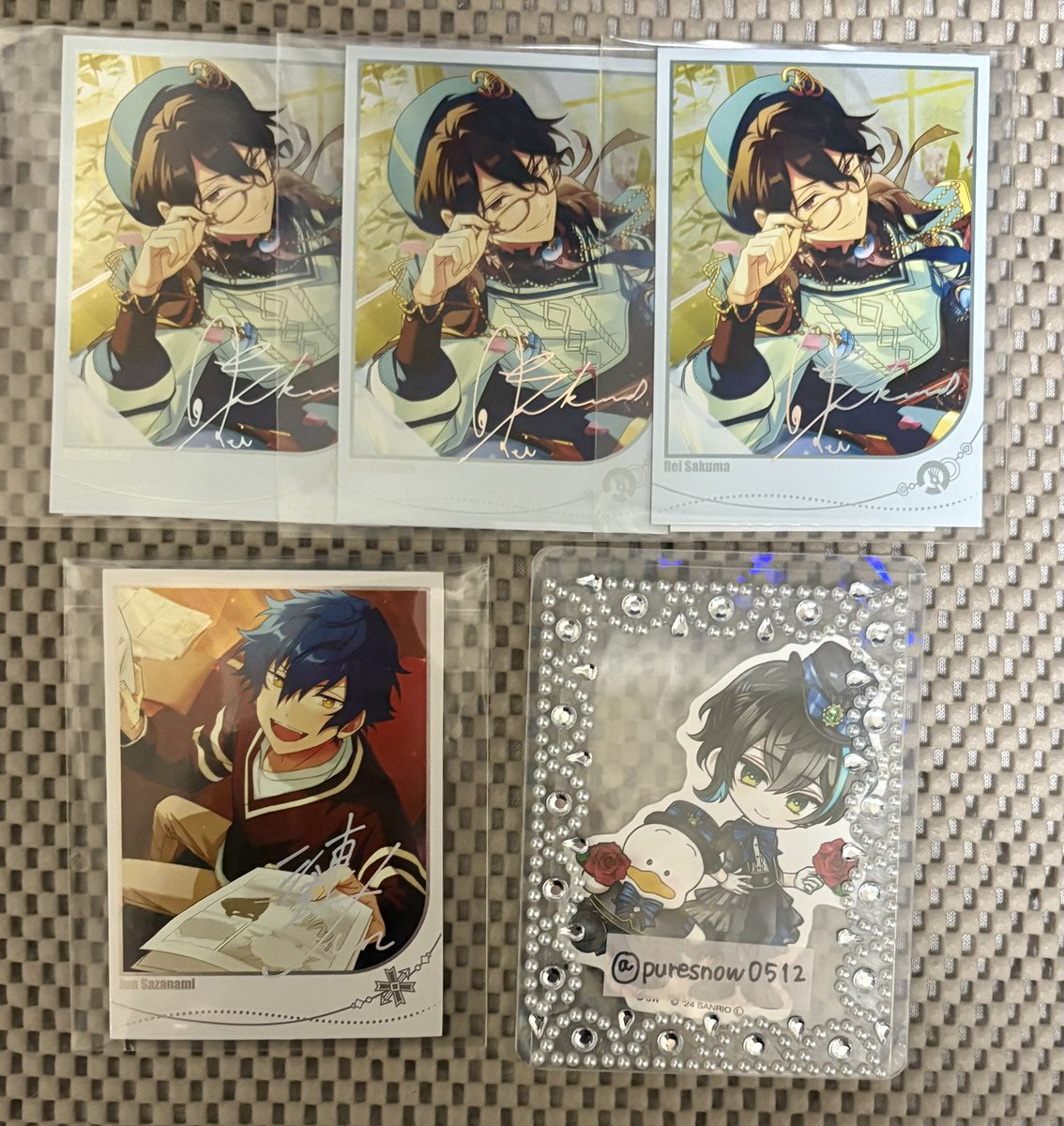 交換】 あんスタ 中国 限定招募 ポラロイド 星楽 星燦 韓国 旅路 譲 零