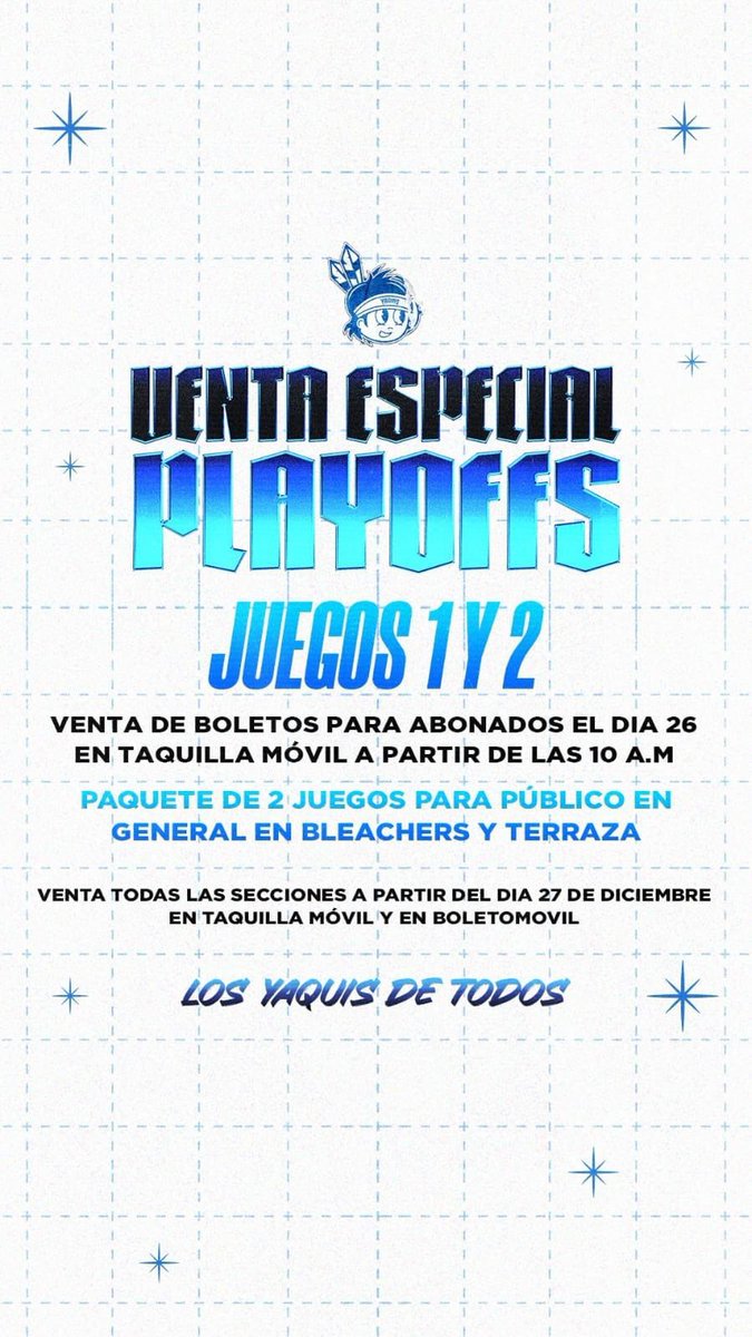 Se ponen a la venta los boletos para play offs ! Da un paso adelante y adquiere tu boleto. 

Mangueras y Conexiones Hidráulicas JR