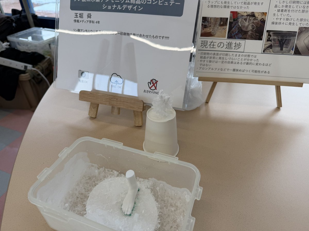 HIU_Maker's tweet photo. 結晶をデザインする作品 #メイカーズ情報大 https://t.co/7W4WORqhpB