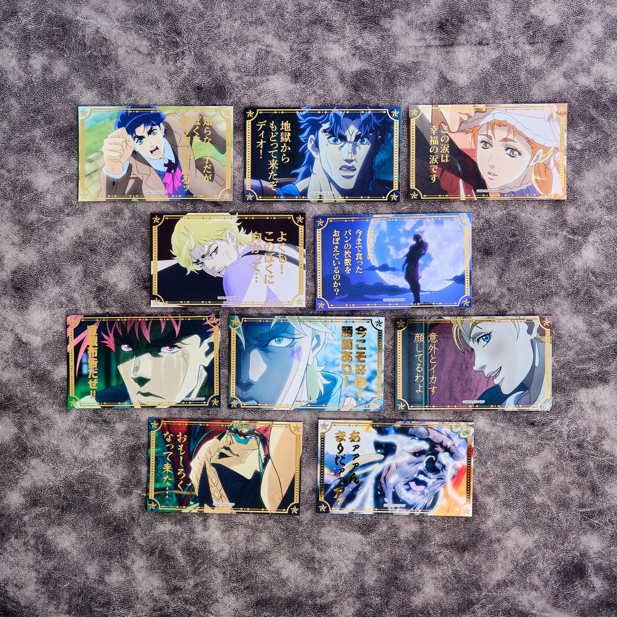 【新品】ジョジョワールド 場面写真ステッカー Vol.1 2 3 全種セット JOJO WORLD 3 名古屋会場 発売中のグッズをご紹介ッ‼ ＼ ˗ˏˋ 場面写真