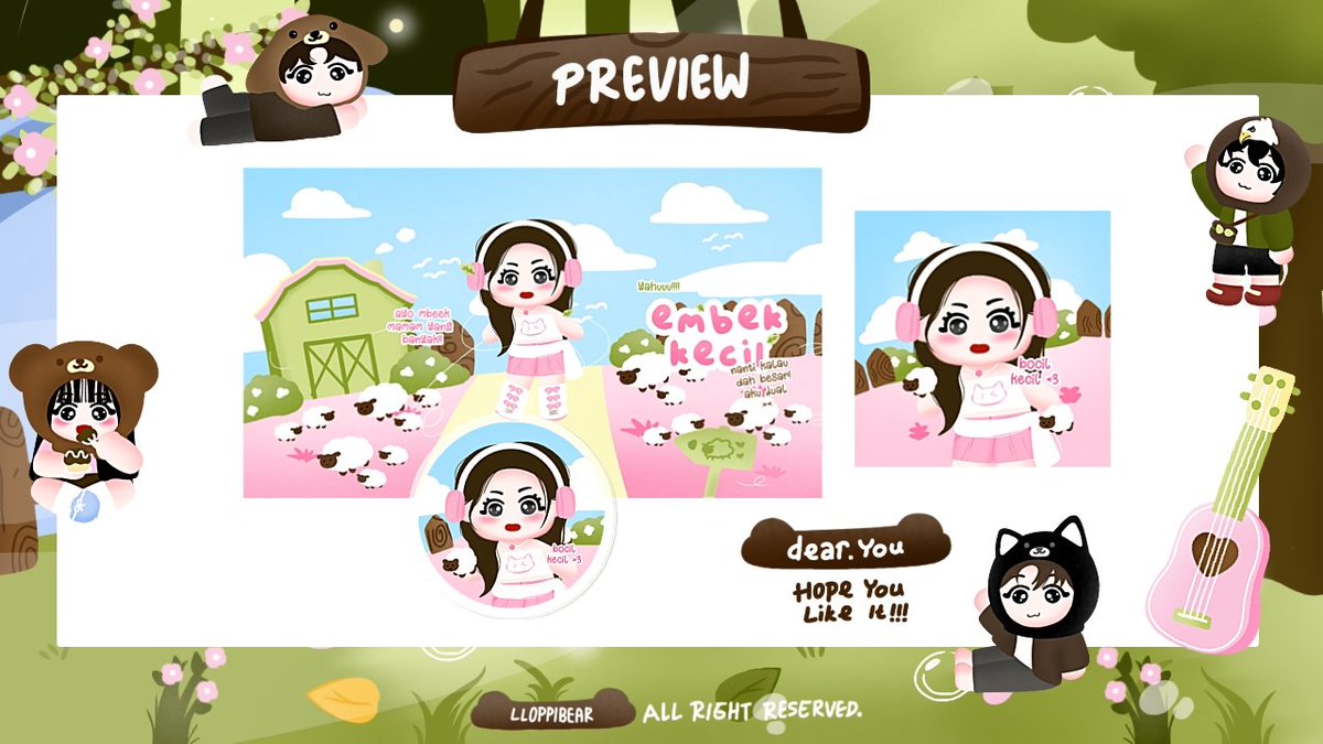 llOPPIBEAR's tweet image. hawoooo teman-teman bantu repost yaa, gomawooo!!

rayaa punya 4 rs bocil embek wabis nih, bisa langsung ditake di dm rayaa. price 20k, free retext yaa!! marii jajankkk GOMAWOOO 🤍🩷🤍🩷

#zonauang