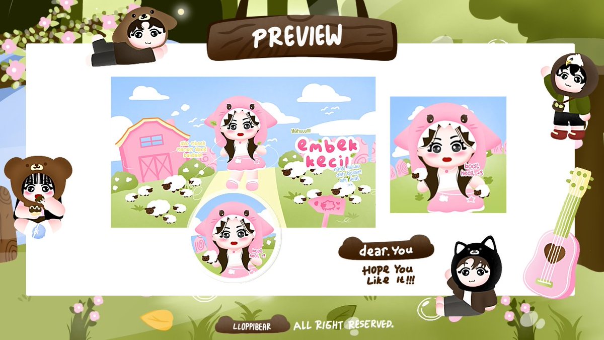 llOPPIBEAR's tweet image. hawoooo teman-teman bantu repost yaa, gomawooo!!

rayaa punya 4 rs bocil embek wabis nih, bisa langsung ditake di dm rayaa. price 20k, free retext yaa!! marii jajankkk GOMAWOOO 🤍🩷🤍🩷

#zonauang