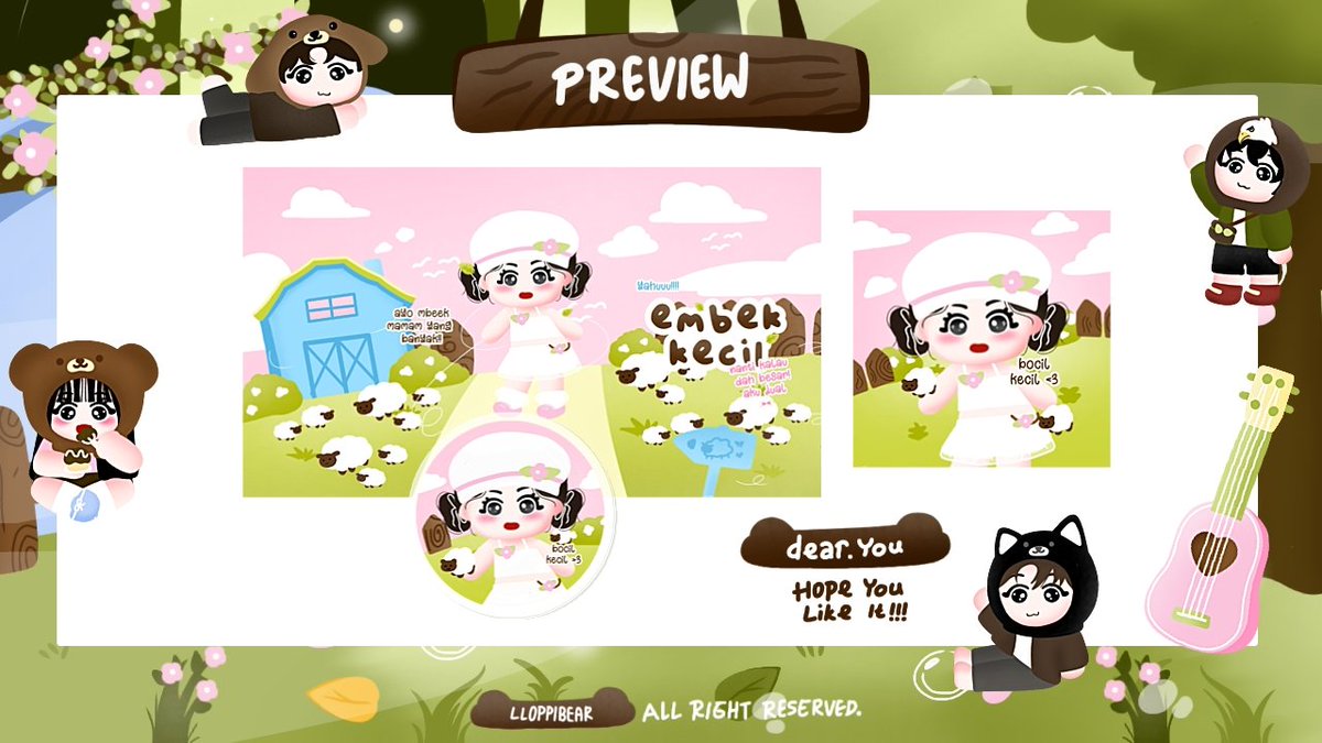 llOPPIBEAR's tweet image. hawoooo teman-teman bantu repost yaa, gomawooo!!

rayaa punya 4 rs bocil embek wabis nih, bisa langsung ditake di dm rayaa. price 20k, free retext yaa!! marii jajankkk GOMAWOOO 🤍🩷🤍🩷

#zonauang