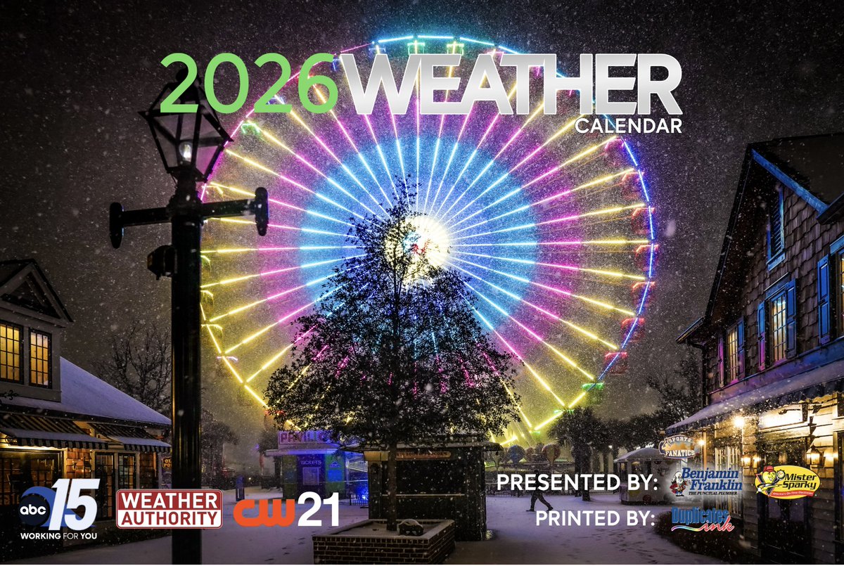 Hope4SOS's tweet image. Get your WPDE 2026 Weather Calendar before they’re gone! ☀️

We are incredibly grateful to Ed Piotrowski and WPDE ABC 15 for once again choosing SOS Care and Wreaths Across America as the beneficiaries. 

Click here to order yours today
ABC15charities.com