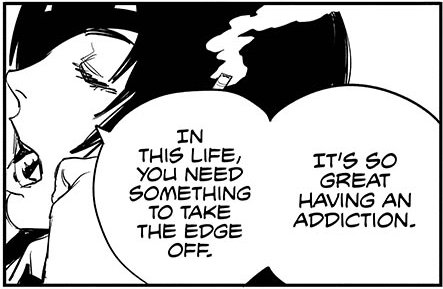 idk which translation is more accurate but this one is definitely way funnier. She sucks so hard. every experienced devil hunter will just spew the worst life advice possible.