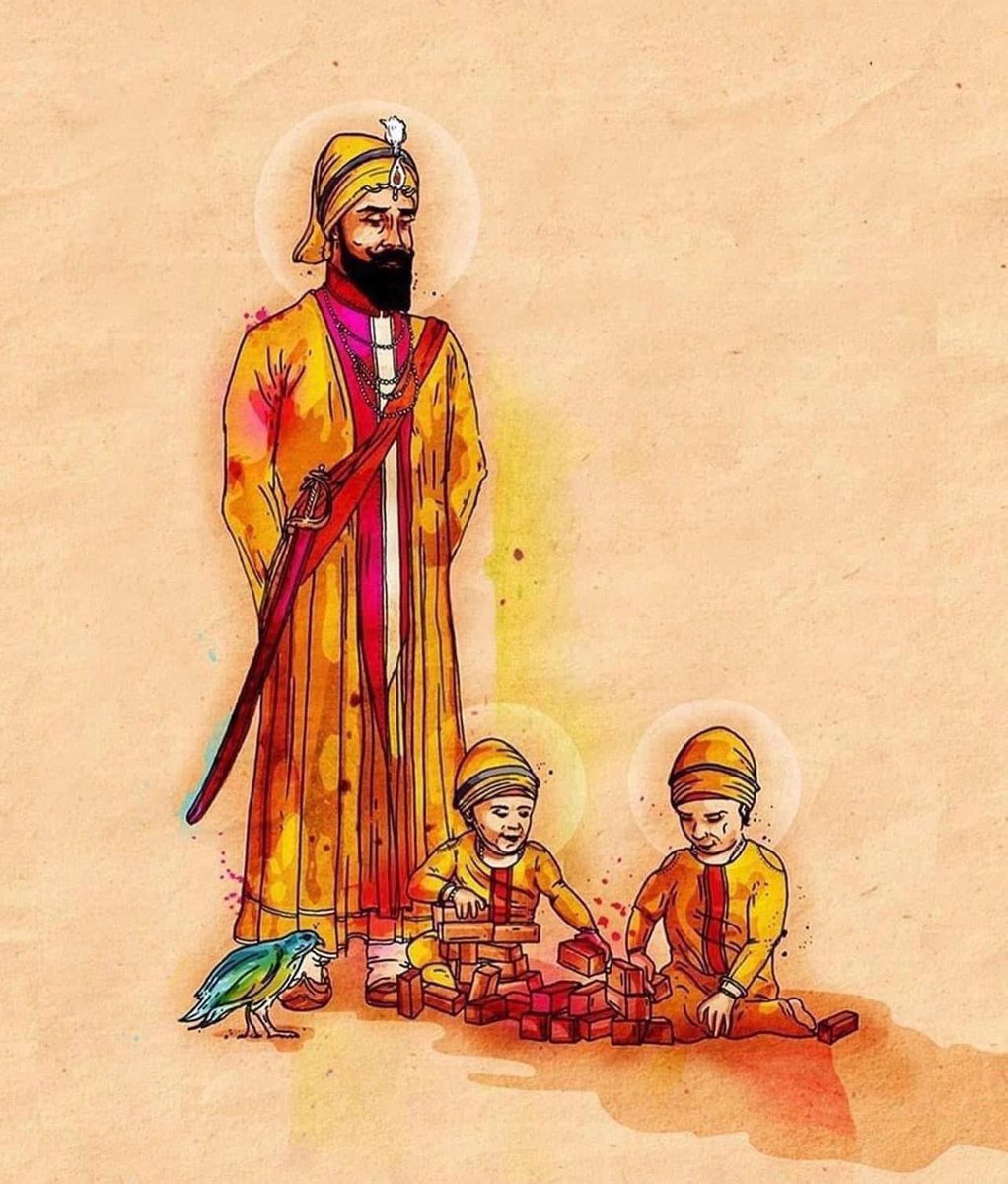 दशमेश पिता गुरु गोबिंद सिंह जी महाराज के साहिबजादों बाबा अजीत सिंह जी, बाबा जुझार सिंह जी, बाबा जोरावर सिंह जी और बाबा फतेह सिंह जी की पुण्य स्मृति में मनाए जा रहे 'वीर बाल दिवस' पर चारों वीर पुत्रों को श्रद्धांजलि। 

 #VeerBalDiwas