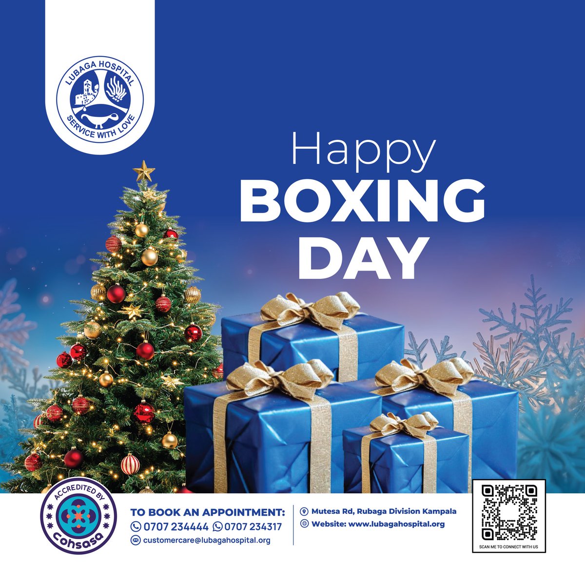 LubagaHospital's tweet image. This Boxing Day, we celebrate service, compassion, and community.
Thank you for trusting Lubaga Hospital 
#ServiceWithLove