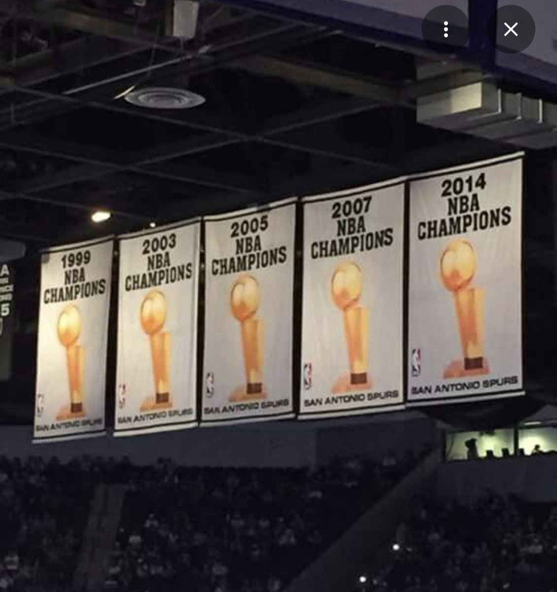 ClanTheSpursFan's tweet photo. There's no room for that one https://t.co/etvxPiQJIR
