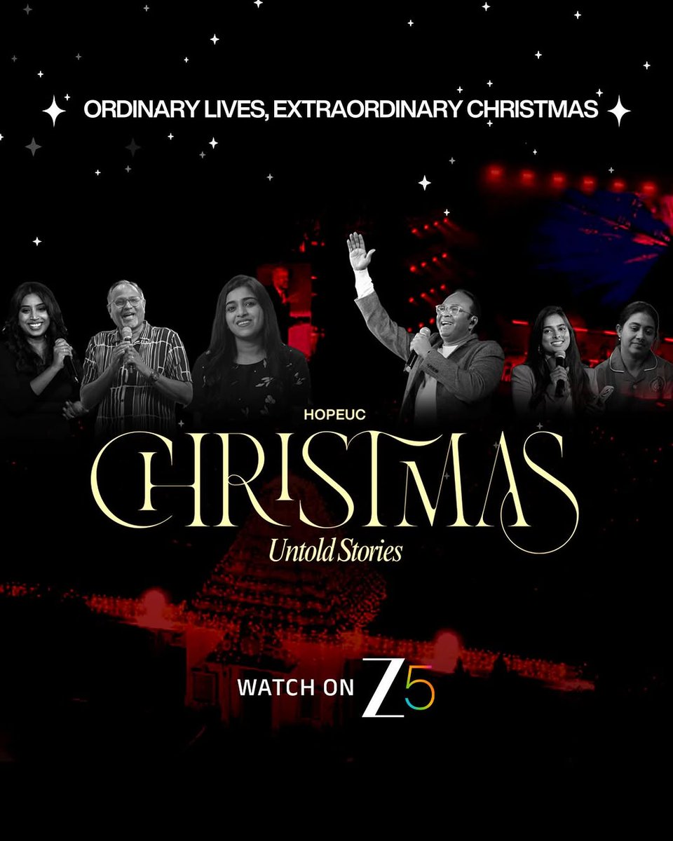 CinemaRareIN's tweet image. The team of Hope UC share the imaginary moments when they could have witnessed the birth of Jesus and the first-ever Christmas. They also talk about the impact of the miraculous moment in their life.

#HopeUC: #UntoldStories (2025), now streaming on @ZEE5India.