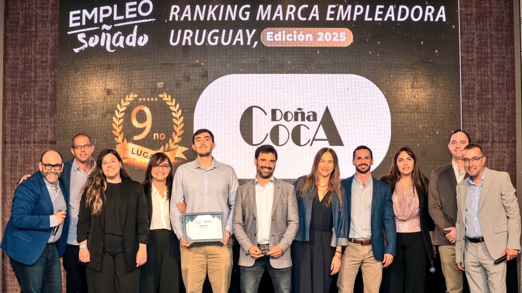 🆕 Doña Coca se incorpora al Ranking #EmpleoSoñado 2025, ubicándose en el puesto 9.

Una organización que logra conectar con el talento joven a partir de una cultura cercana y valorada.

#MarcaEmpleadora #EmpleoSoñado #TalentoJoven
