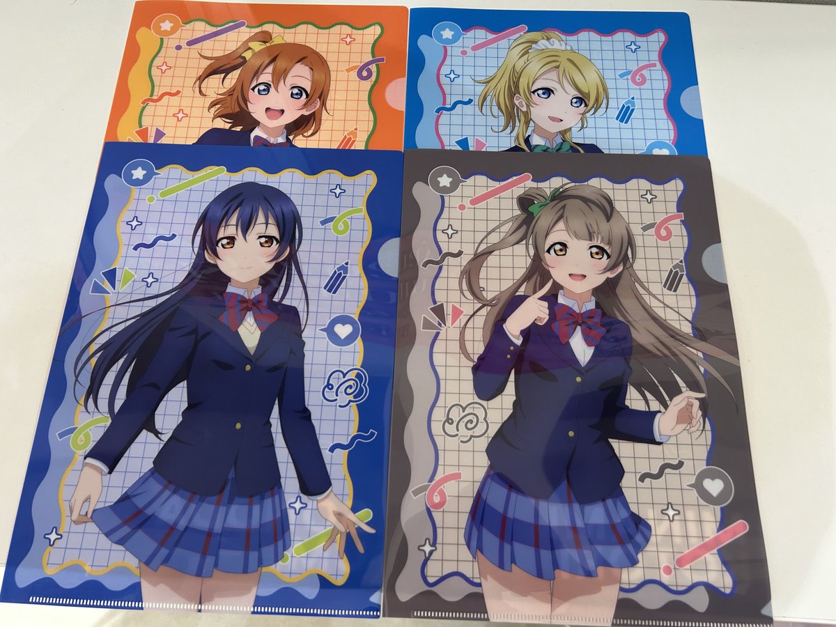 ラブライブ μ's アトレ クリアファイル 特典 セミコンプ セット 交換】ラブライブ μ's アトレ 秋葉原 15周年記念 POP UP STORE ストア