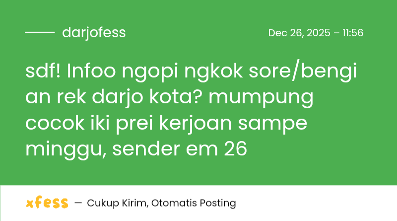 Info Sidoarjo • DARJOFESS tweet media