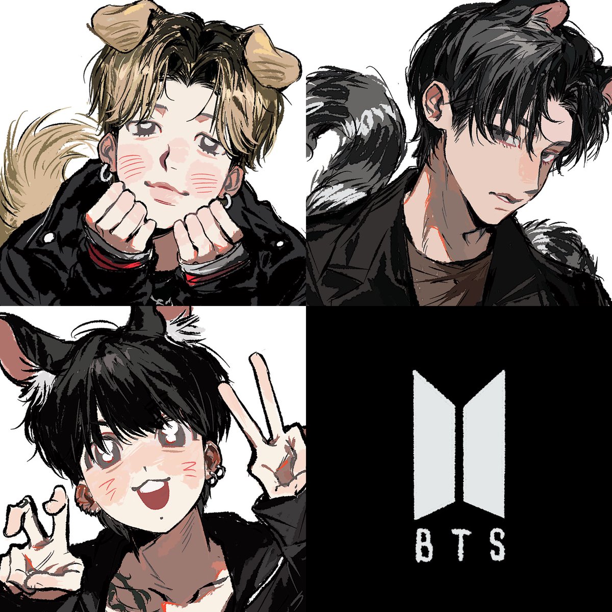 jimjin5199's tweet image. 7⃣️💜
#btsfanart