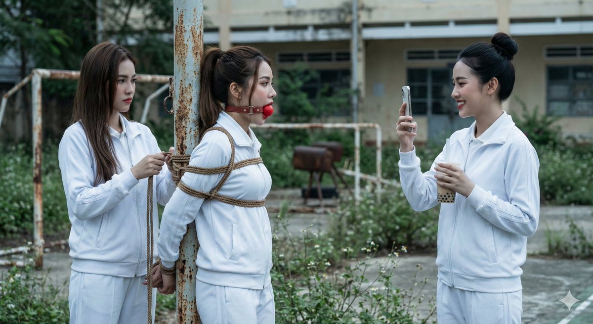 Abandoned School
#Aiart️  #tied #bound #gagged #ballgag #shibari