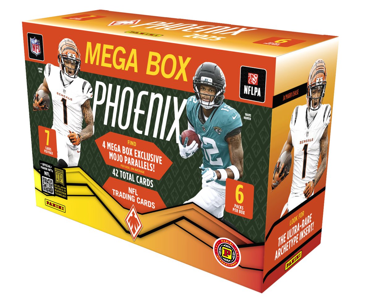 🏈『NFL 2025 PANINI PHOENIX FOOTBALL INTERNATIONAL MEGA BOX』 本日