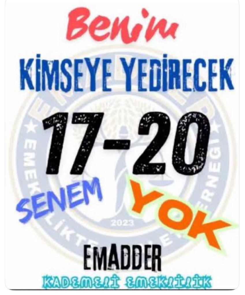 Günaydın Gökhan Bey iyi yayınlar

#Gözdağı vererek korkutmaya çalıştıkları bu ülkenin emekçileri. Maaş yatmadan vergileri kestikleri bu ülkenin de, bütçeninde gerçek hak sahipleri. 

9.9.1999 sonrası doğrudan cezalandırıldı. Aynı iş, aynı prim, ama 17–20 yıl daha fazla bekle!