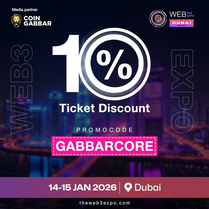Gabbar_Event's tweet photo. 🚀 Web3 Expo Dubai 2026 is calling!

🎟️ Get 10% OFF your ticket with promo code GABBARCORE
📰 Bonus: 1 FREE https://t.co/dBCq6Qxvqn Press Release
📅 Jan 14–15, 2026
📍 Festival Arena, Dubai

Don’t miss one of the biggest Web3 events of the year.
Book now  https://t.co/TNh4lZRebE https://t.co/j8v40KgOha